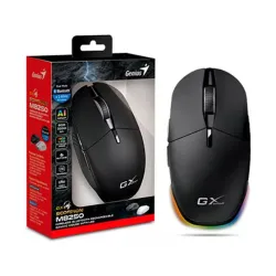 MOUSE GENIUS GX SCORPION M8250 AI COPILOT RECARGABLE WIRELESS/BT 3200 DPI 6-BOT RGB