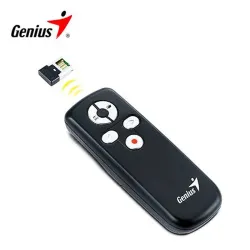 PRESENTADOR GENIUS C/PUNTERO MEDIA POINTER 100 RUN CARD BLACK