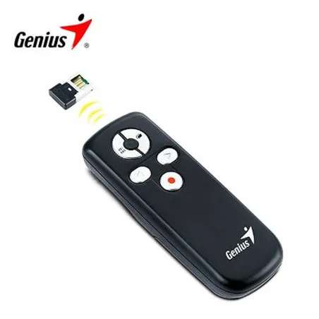 PRESENTADOR GENIUS C/PUNTERO MEDIA POINTER 100 RUN CARD BLACK