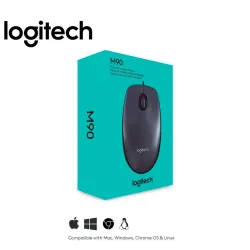 MOUSE LOGITECH M90 DARK MIDNIGHT USB BLACK (910-004053)
