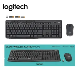 TECLADO LOGITECH + MOUSE MK295 WIRELESS USB BLACK