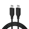 CABLE USB-C GENIUS ACC-C2CC-3A USB-C A USB-C 100CM FAST CHARGE TRENZADO BLACK