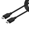 CABLE USB-C GENIUS ACC-C2CC-3A USB-C A USB-C 100CM FAST CHARGE TRENZADO BLACK