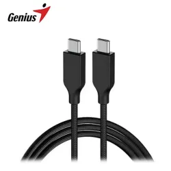 CABLE USB-C GENIUS ACC-C2CC-3A USB-C A USB-C 100CM FAST CHARGE TRENZADO BLACK