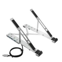 BASE TARGUS P/NOTEBOOK 10"-15.6" CON HUB USB 4-PORT PLEGABLE ALUMINIO