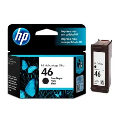 CARTUCHO DE TINTA HP 46 NEGRO ORIGINAL (CZ637AL)