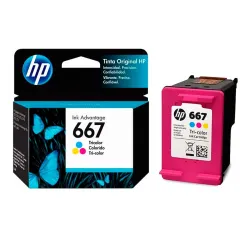 CARTUCHO DE TINTA HP 667 TRI-COLOR ORIGINAL (3YM78AL)