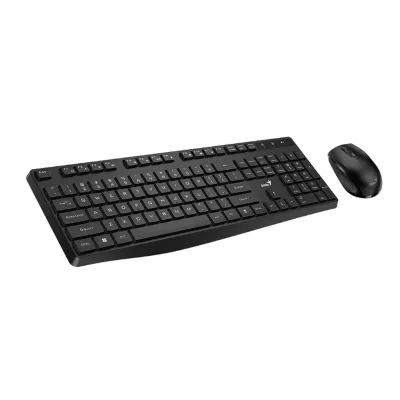 TECLADO GENIUS + MOUSE WIRELESS KM-8206S USB MULTIMEDIA SP BLACK (31340017401)