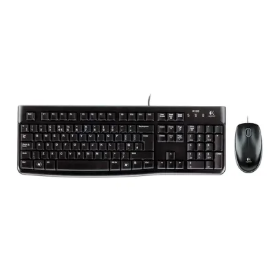 TECLADO LOGITECH + MOUSE MK120 USB SP BLACK (PN 920-004428)