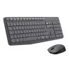 TECLADO LOGITECH + MOUSE MK235 WIRELESS USB SP BLACK (PN 920-007901)