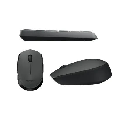 TECLADO LOGITECH + MOUSE MK235 WIRELESS USB SP BLACK (PN 920-007901)