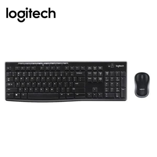 TECLADO LOGITECH + MOUSE MK270 WIRELESS USB BLACK (PN 920-004432)