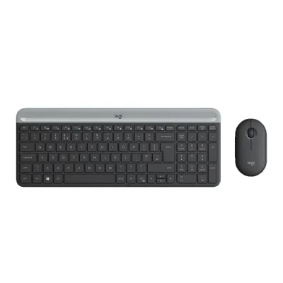 TECLADO LOGITECH + MOUSE MK470 WIRELESS SLIM USB BLACK (PN 920-009266)