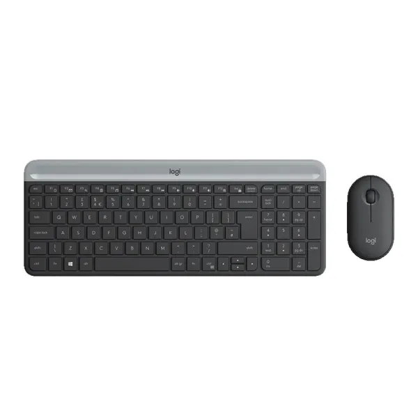 TECLADO LOGITECH + MOUSE MK470 WIRELESS SLIM USB BLACK (PN 920-009266)