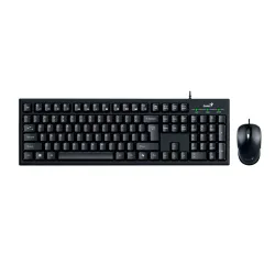 TECLADO GENIUS + MOUSE KM-100SE AI COPILOT USB SP NEGRO