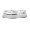 TECLADO LOGITECH ERGO WAVE WIRELESS BOLT/ BT/ SP BLANCO