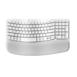 TECLADO LOGITECH ERGO WAVE WIRELESS BOLT/ BT/ SP BLANCO