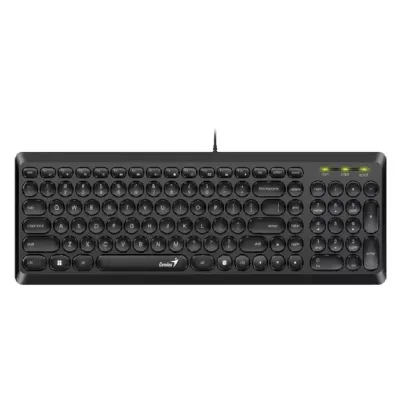TECLADO GENIUS SLIMSTAR Q200 USB MULTIMEDIA SP BLACK (31310020401)