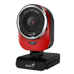 CAMARA GENIUS QCAM 6000 FHD 1080P USB COLOR ROJO