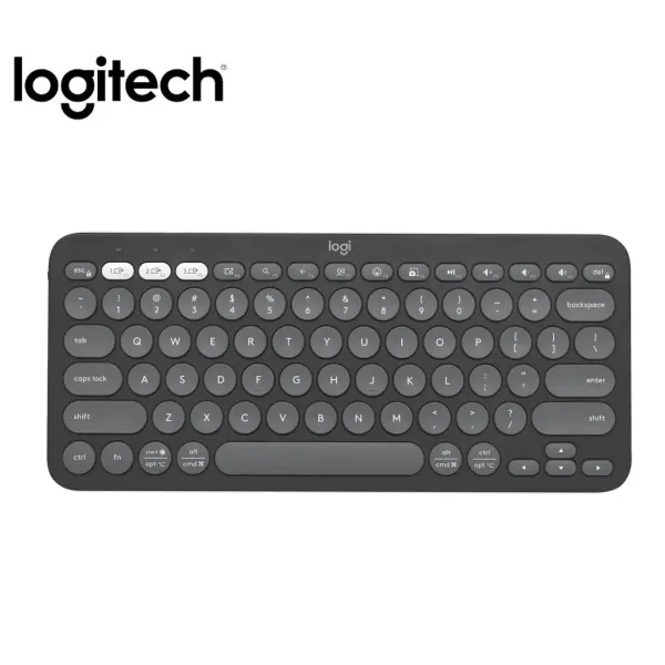 TECLADO LOGITECH PEBBLE 2 K380S BLUETOOTH/WIRELESS SP GRAPHITE (920-011783)