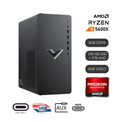 PC HP 15L Ryzen 5 5600G 8 GB Disco 1TB +256 SSD Video 4 GB Win 11 +Monitor