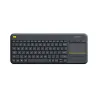 TECLADO LOGITECH K400 PLUS WIRELESS TOUCH SP BLACK