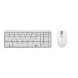 COMBO TECLADO Y MOUSE LOGITECH K250 MOUSE M196 BT INALÁMBRICO BLANCO
