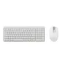 COMBO TECLADO Y MOUSE LOGITECH K250 MOUSE M196 BT INALÁMBRICO BLANCO