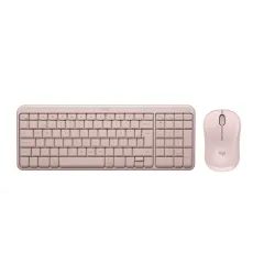 COMBO TECLADO Y MOUSE LOGITECH K250 MOUSE M240 BT INALÁMBRICO ROSADO