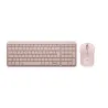 COMBO TECLADO Y MOUSE LOGITECH K250 MOUSE M240 BT INALÁMBRICO ROSADO