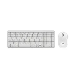 COMBO TECLADO Y MOUSE LOGITECH K250 MOUSE M240 BT INALÁMBRICO BLANCO