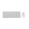 COMBO TECLADO Y MOUSE LOGITECH K250 MOUSE M240 BT INALÁMBRICO BLANCO