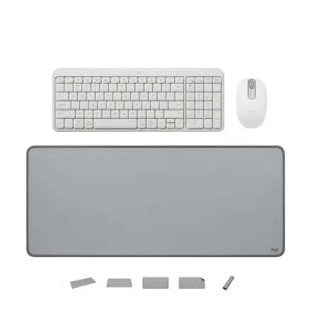 COMBO LOGITEC TECLADO K250 MOUSE M196 PAD MOUSE 300X 700 GRIS
