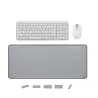 COMBO LOGITEC TECLADO K250 MOUSE M196 PAD MOUSE 300X 700 GRIS