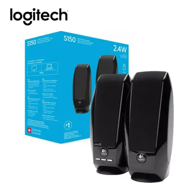 PARLANTE LOGITECH S-150 USB BLACK RETAIL BOX (980-001004)