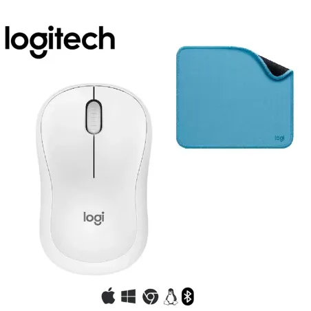COMBO LOGITECH DE MOUSE M240 Y PAD MOUSE 200X230 AZUL