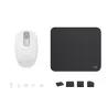 COMBO LOGITECH MOUSE M196 BLANCO Y PAD MOUSE 200x230 NEGRO