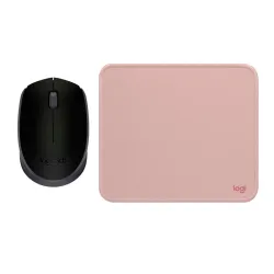 COMBO LOGITECH MOUSE M170NEGRO Y PAD MOUSE 200x230 ROSADO