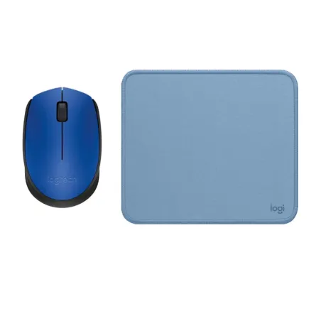 COMBO LOGITECH MOUSE M170 Y PAD MOUSE 200x230 AZUL