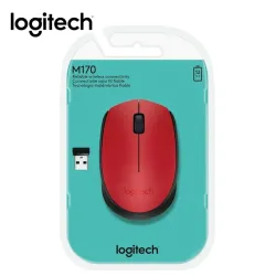 COMBO LOGITECH MOUSE M170 ROJO Y PAD MOUSE 200x230 AZUL