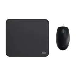 COMBO LOGITECH MOUSE M110 Y PAD MOUSE 200x230 NEGRO