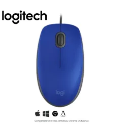 COMBO LOGITECH MOUSE M110 Y PAD MOUSE 200x230 AZUL