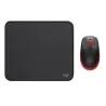 COMBO LOGITECH MOUSE M190 ROJO PAD MOUSE 200x230 NEGRO