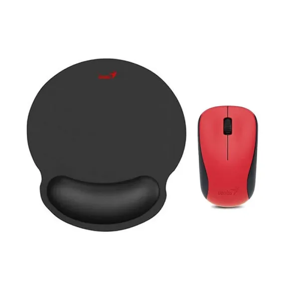 COMBO GENIUS MOUSE NX -7000 ROJO PAD MOUSE G-WMP 100 C/DESCANSADOR