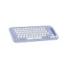 COMBO LOGITECH TECLADO  + MOUSE POP ICON LILA BLUETOOTH+PAD MOUSE 200X230 AZUL