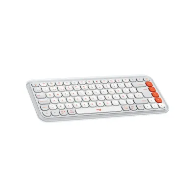 COMBO LOGITECH TECLADO + MOUSE POP ICON  BLANCO BLUETOOTH+PAD MOUSE 200X230 AZUL
