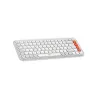 COMBO LOGITECH TECLADO + MOUSE POP ICON BLANCO BLUETOOTH+PAD MOUSE 200X230 AZUL