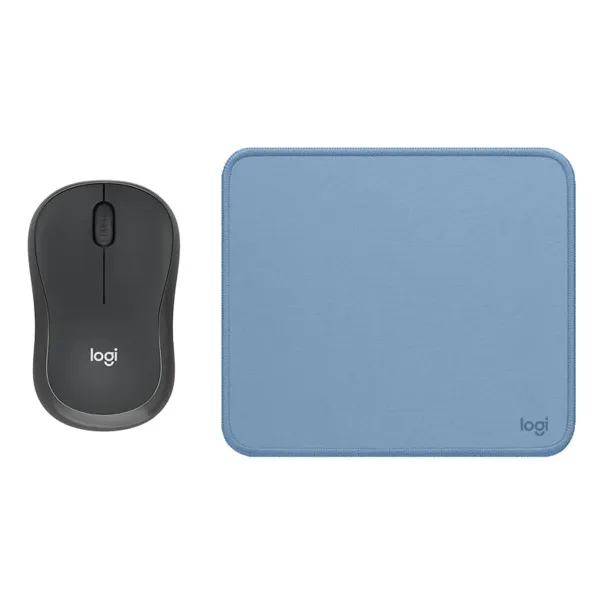 COMBO LOGITECH MOUSE M240 NEGRO PAD MOUSE 200X230 AZUL