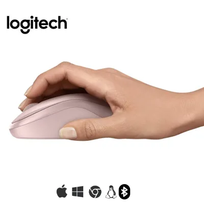 COMBO LOGITECH DE MOUSE M240 ROSADO PAD MOUSE 200X230 NEGRO