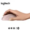 COMBO LOGITECH DE MOUSE M240 ROSADO PAD MOUSE 200X230 NEGRO